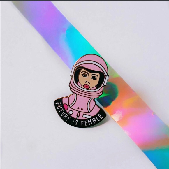Brandy Melville Jewelry - LAST SET 4 Piece Feminist Girl Power Pin Set
